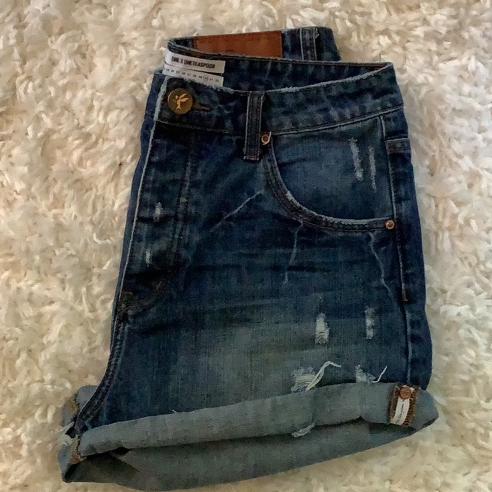 One x OneTeaspoon High Waist Bandit Jean Shorts
